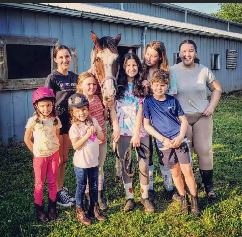 The Horsemanship Club meets once a month at Windwood Farm, bringing camaraderie to horseback riding for children.